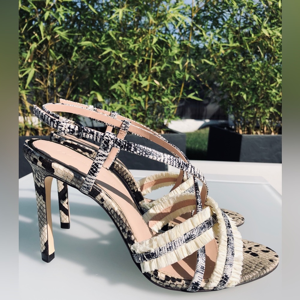 ZARA Python sandals size 10/40 NWT